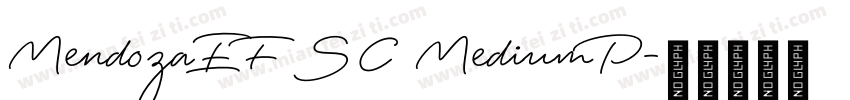 MendozaEF SC MediumP字体转换